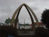 Whale bone arch Stanley, Falkland Islands UK